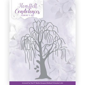 Dies - Amy Design - Jeanine's Art - Heartfelt Condolences - Weeping Willow