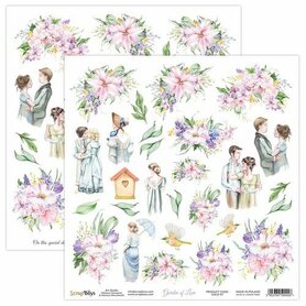 ScrapBoys Garden of love paper cut out elements 30,5x30,5cm