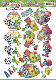 3D Cutting Sheet - Yvonne Creations - Board Games