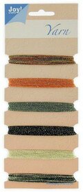 Joy! crafts Borduurgarenset - oranje -groen - goud 6300/0104- Metal effects 