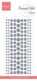 Marianne Design Decoration Enamel dots - Glitter zilver PL4524 