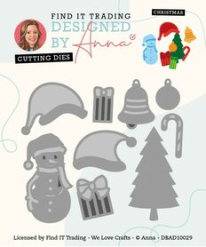 Designed by Anna - Mix and Match Cutting Dies - Christmas