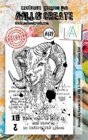 AALL & Create Stamp Mountain Goat 7,3x10,25cm
