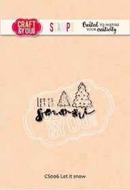 Craft&You Clearstempel Let it snow 