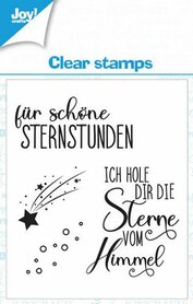 Joy! Crafts Clearstamp - Sterne-Text DE-1 KreativDsein Design 