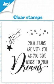 Joy! Crafts Clearstamp - Text stars EN -4 KreativDsein Design
