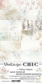 Carft O'Clock Basic Paper Set Vintage Chic 30,5x15,5cm 1x6 double-sided sheets