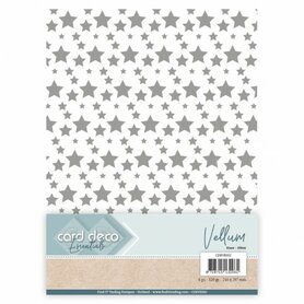 Card Deco Essentials - Vellum - Stars Silver