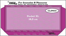Crealies Journalzz & Pl Pocket XL met twee lagen 