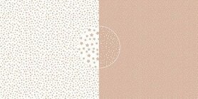 Dini Design Scrappapier 10 vl Bloemen - naturel 30,5x30,5cm 