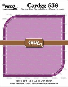 Crealies Cardzz Dubbele vierkante kaart CLCZ536