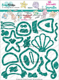 CarlijnDesign snijmallen Fishy Friends