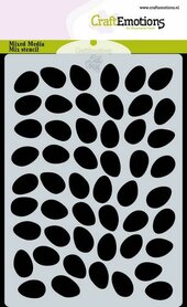 CraftEmotions Mask stencil achtergrond eieren A6 Carla Creaties