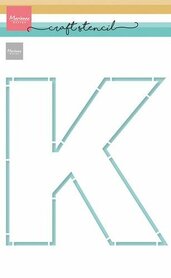 Marianne Design Craft Stencil - K-Letter PS8149 