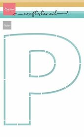 Marianne Design Craft Stencil - P-Letter PS8148 