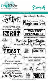 CarlijnDesign Clear stamp Kerstwensen