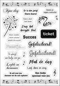 Joy! Crafts Joy! Design Stickers - Muziek 6015/0001 A5