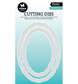 Studio Light  Cutting Die Torn edge ovals Essentials nr.915
