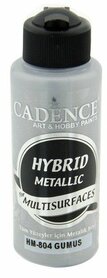 Cadence Hybride metallic acrylverf (semi mat) Zilver 120 ml
