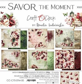 Craft OClock set of papers 30x30 cm Savor the Moment