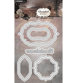 Studio Light Cutting Die Ornamental labels Cherished Memories nr.944