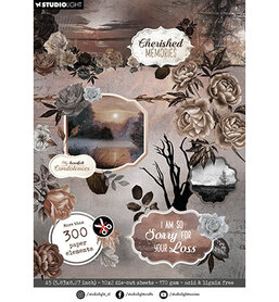 Studio Light Die-cut Paper pad Paper elements Cherished Memories nr.264