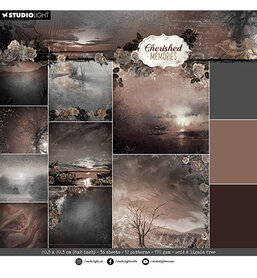 Studio Light Design paper pad Background papers Cherished Memories nr.265