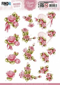 3D Push Out - Precious Marieke - Blossom Blush - Magenta