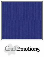 CraftEmotions linnenkarton saffierblauw 30,0x30,0cm 