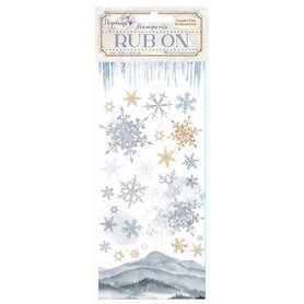 Stamperia Create Happiness Dewdrops Rub-on Snowflakes