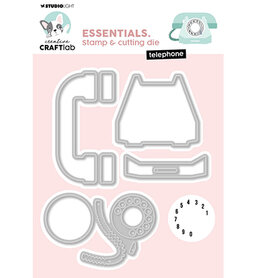 Studio Light Stamp & Cutting Die Telephone Essentials nr.90