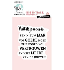 Studio Light Clear Stamp  Wat ik je wens Essentials nr.766