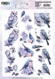 3D Cutting Sheets - Berries Beauties - Mystic Winter - Mystic Birds