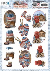 3D Push Out - Amy Design - Hygge Harmony - Mountain Hut