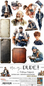 Craft O Clock Extras Set Men's World 15x30 cm Hey Dude