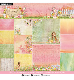 Studio Light Designer Paper Pad Backgroundpaper Spring Meadow nr.270