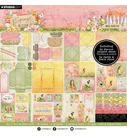 Studio Light Mixed Paper Pad Envelops, Cards Spring Meadow nr.269