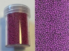 Hobby Crafting Fun Mini pearls (zonder gat) 0,8-1,0mm violet 22 gram 