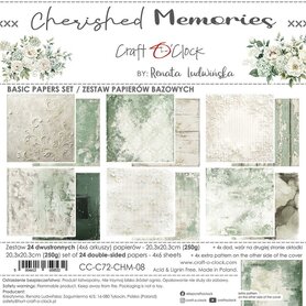 Craft O Clock Basic Paper Pack 20x20 cm Cherished Memories