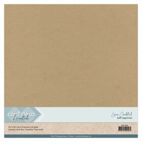 Card Deco Scrap Cappuccino Linnenkarton