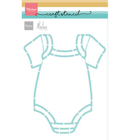Marianne Design Craft stencils, Onesie by Marleen PS8177