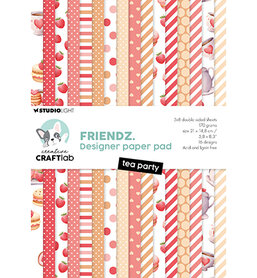 Studio Light Craftlab Design Paper Pad Tea Party Friendz nr.293