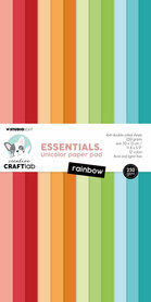 Studio Light - Creative Craftlab - Essentials - Unicolor Paper Pad - Rainbow