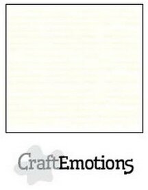 CraftEmotions karton gladkarton gebroken wit 30,0 x 30,0cm