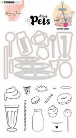 Studio Light Stamp & Cutting Die Missees By Karin Joan nr.11 A6