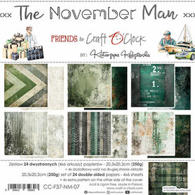Craft O Clock Paper Pack 20x20 cm The November Man
