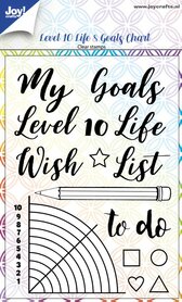 Joy! stempel Level 10 Life & goals chart 6410/0518
