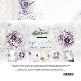 Art Alchemy Paper Collection Set 15x15 cm In Purple Colors