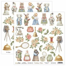 ScrapBoys Bedtime Tales paper cut out elements 30,5x30,5cm 