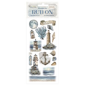 Stamperia Silent Sea Rub-On 4x8,5 Inch Lighthouse 